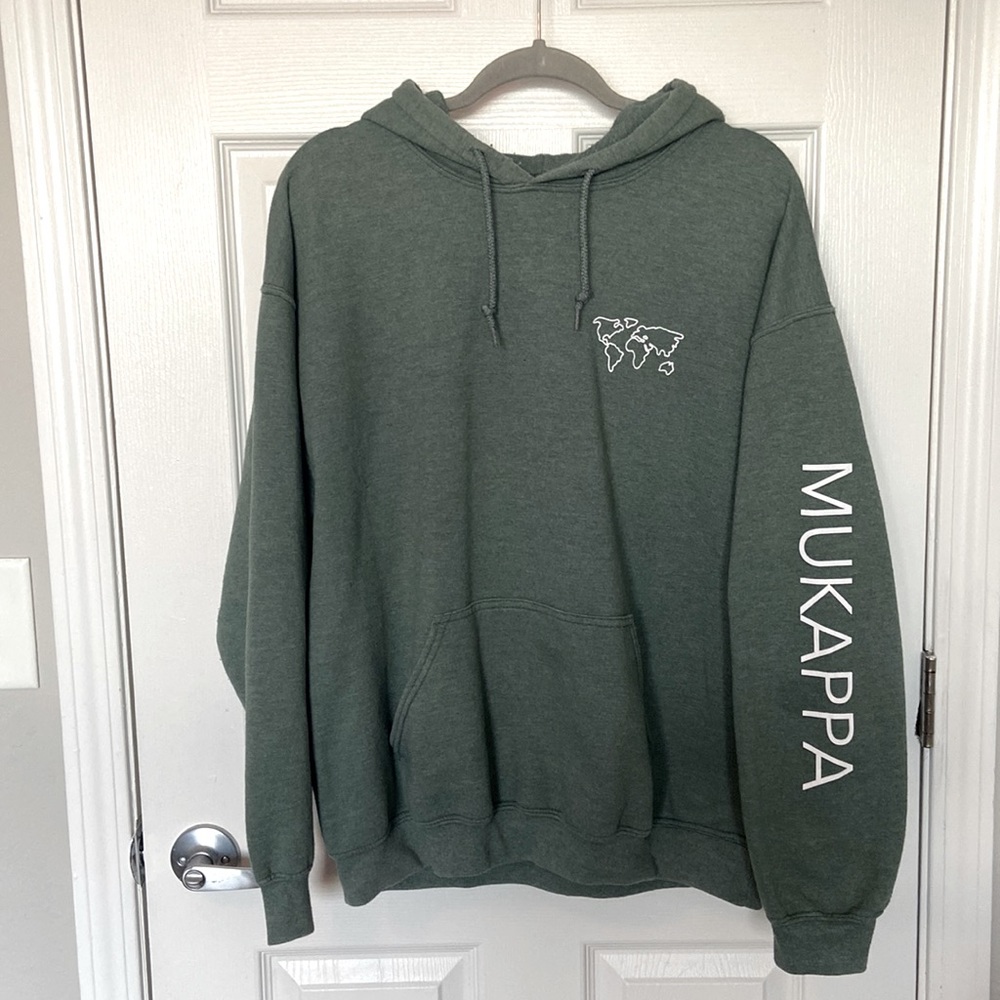 🏔  Gildan Sage Hoodie Size L